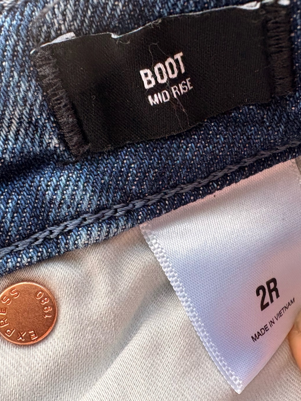 Express Bootcut Mid Rise Jeans - Picture 3 of 3